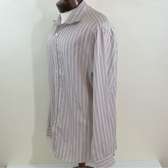 Michael Kors Men’s Button Down Striped Shirt - Picture 4 of 8